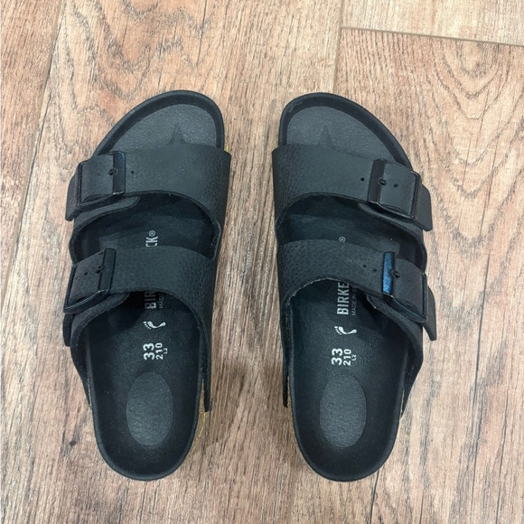 Birkenstock Kid’s Arizona Burko-Flor Camo Black Lime size youth 2-2.5 - Picture 7 of 7